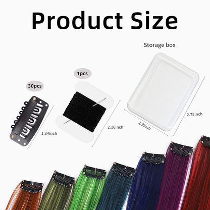 Premium U-shape hair extensions snap combs displaying the protective silicone lining for gentle hair grip