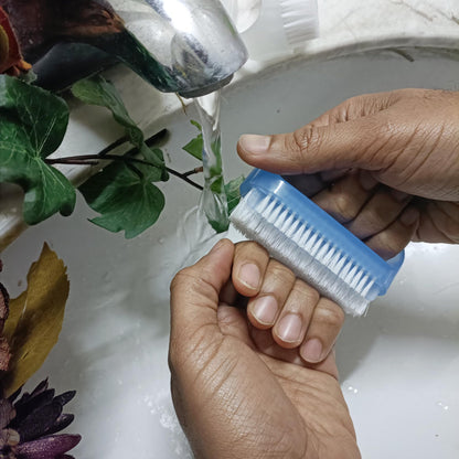 Durable hand wash brush ideal for removing stubborn dirt from gardening or mechanical work
