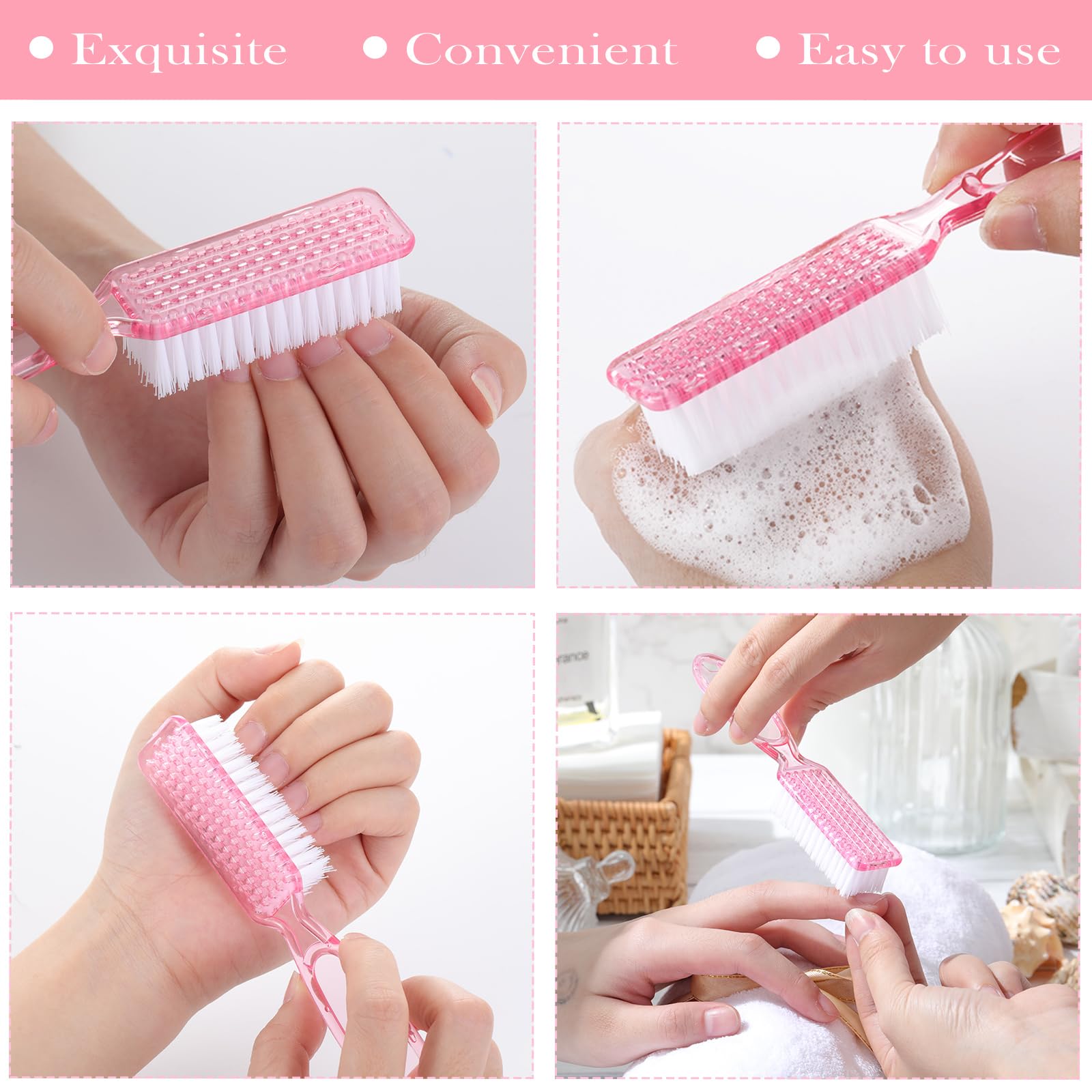 Patelai bulk pack nail brushes for pedicure and fingernail cleaning