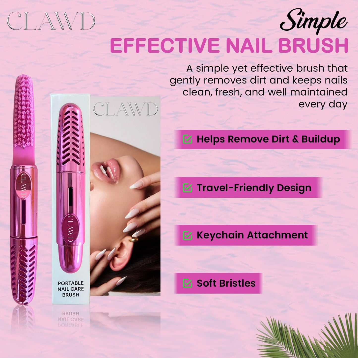 Packaging layout of the imported USA beauty accessory for effortless nail maintenance