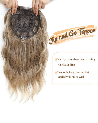 Underneath view of the PANEWAY 16 inch hairpiece showing the breathable base and anti-slip clips.