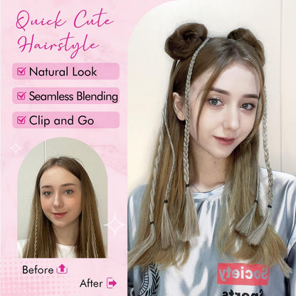 Pack of 2 REECHO HB001 wig accessory hairpieces displayed side by side against a clean background.