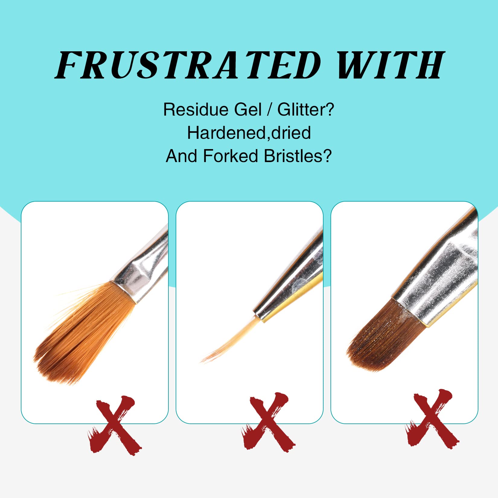LOUINSTIC professional nail brush restorer liquid dissolving gel residue in glass cup
