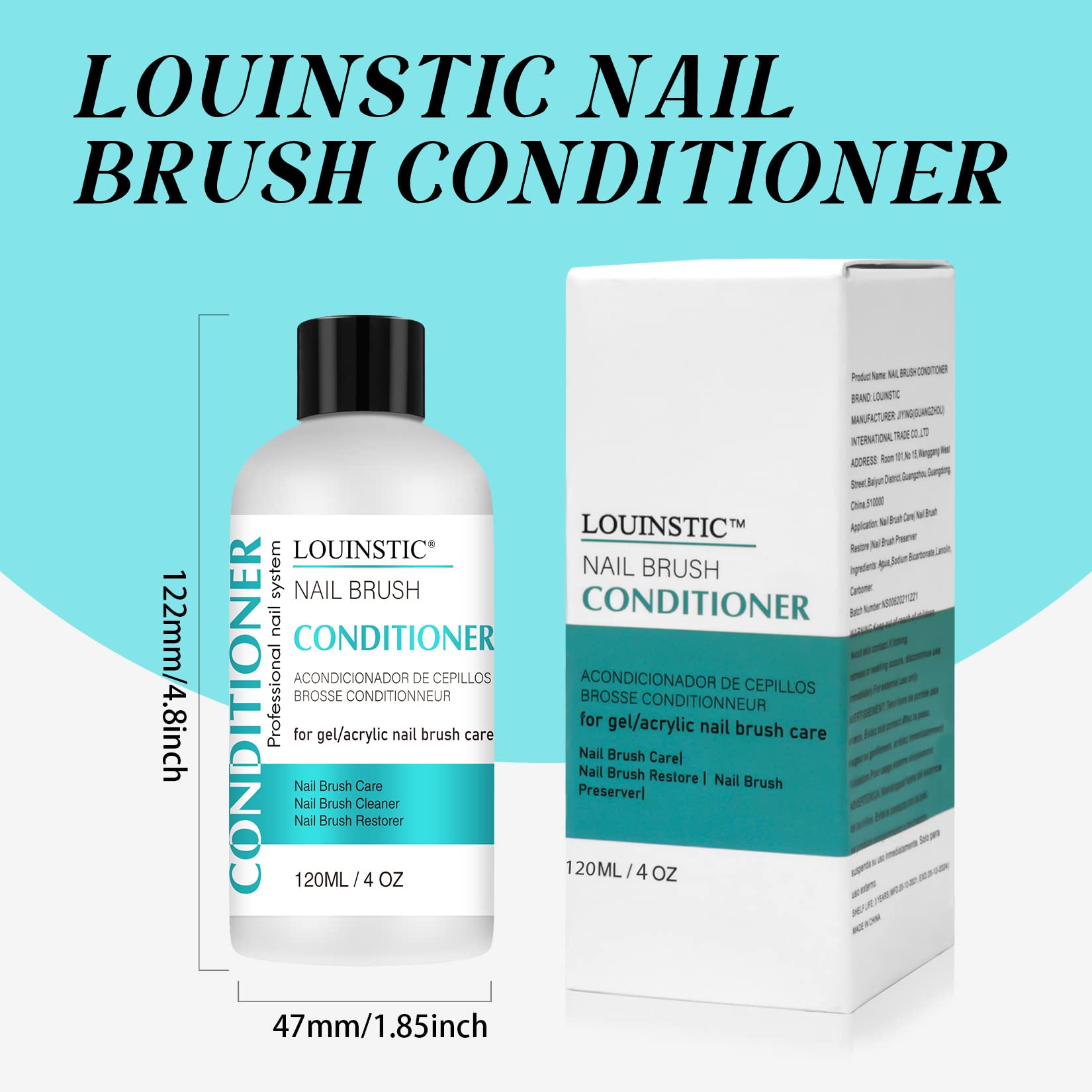 Authentic USA imported LOUINSTIC nail care tool cleaning solution for salons