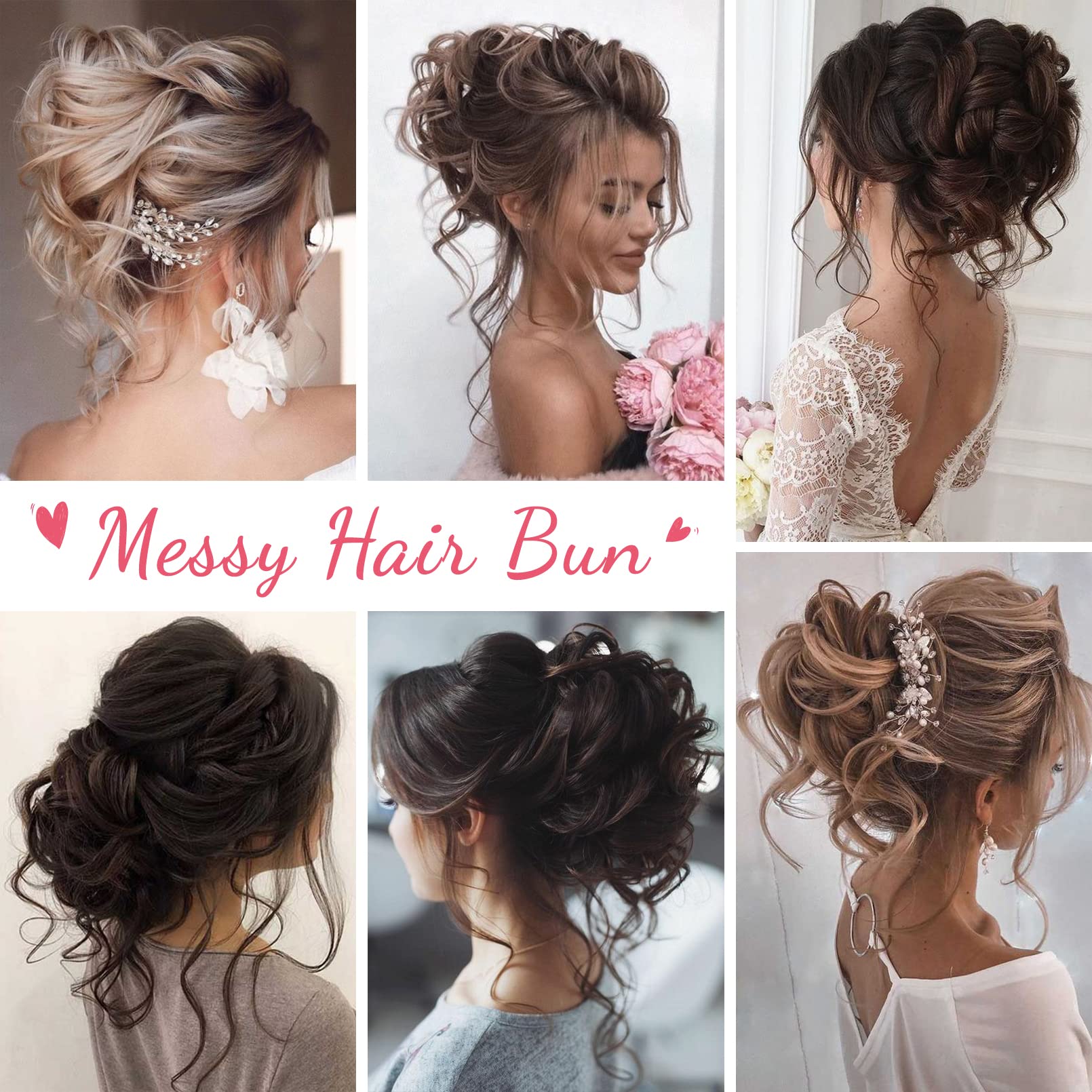 Rear view of a model wearing the blonde wavy curly ponytail hairpiece for a casual chic style.