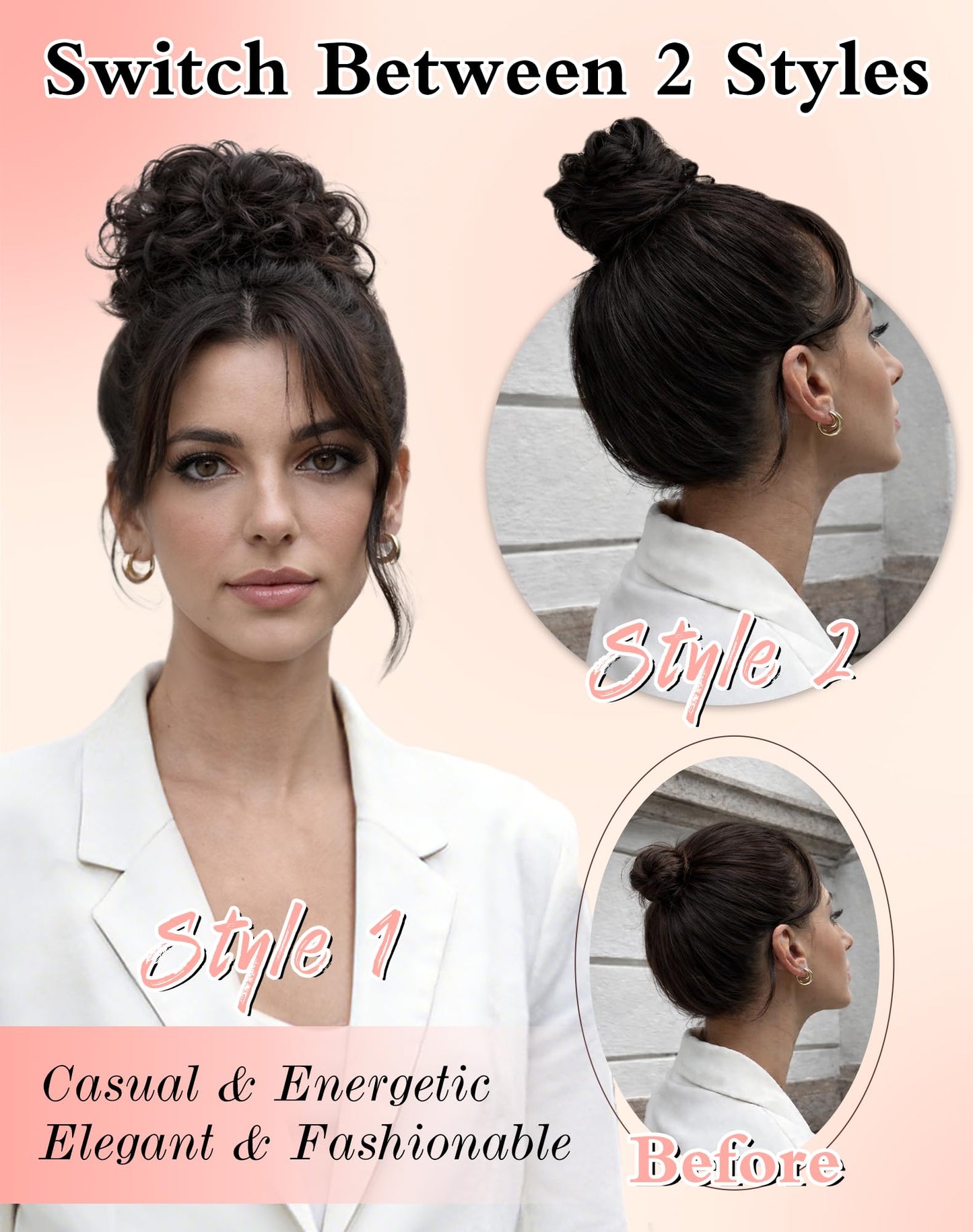 Adjustable hidden elastic band feature on synthetic hairpiece
