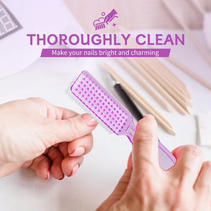 Squligt 12 pieces nail brush collection neatly arranged to highlight bulk packaging size and color