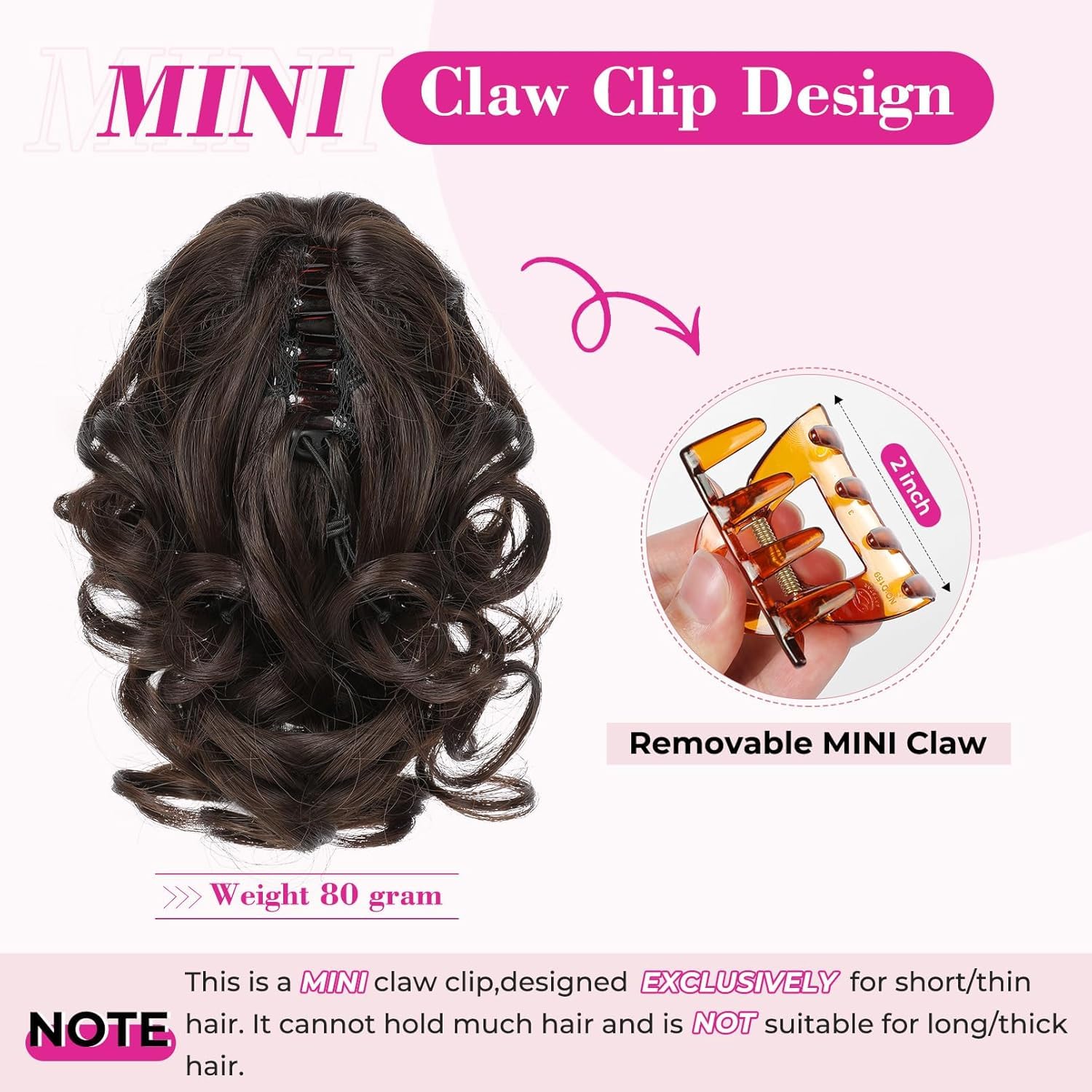REECHO claw clip ponytail extension highlighting the multi-tonal golden highlights and brown base color.