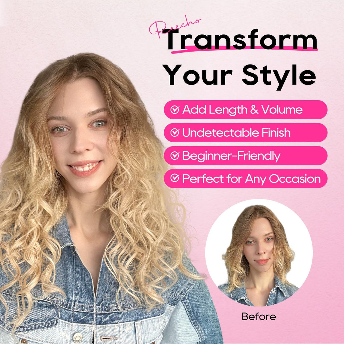 Close up look at the secure built in clips and premium vegan fiber texture