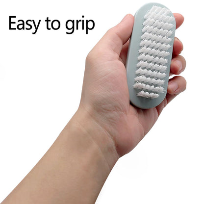 Durable nylon bristles on a premium hand washing brush designed for men women and kids