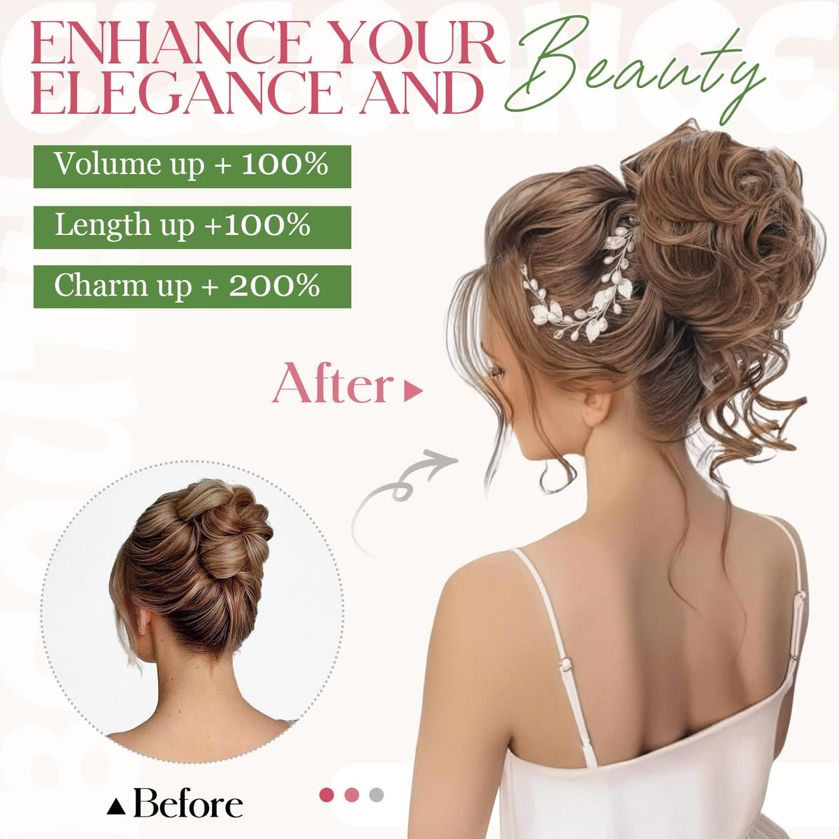 Anatomix synthetic curly hair bun scrunchies package contents overview