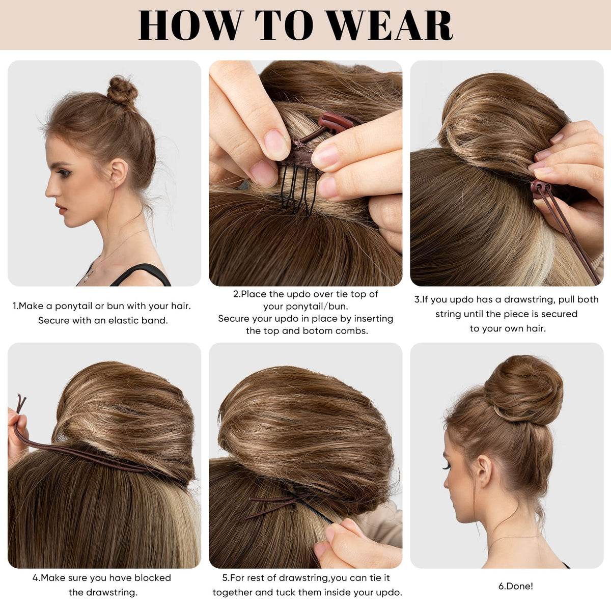 SARLA premium forty gram hair extension packaging and product contents