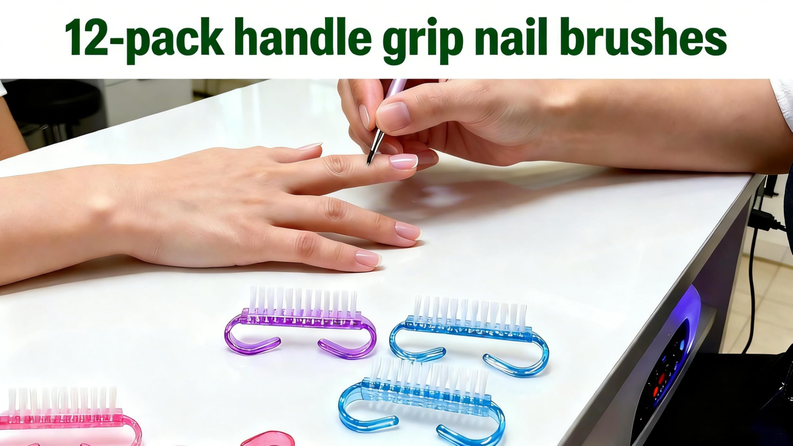 Ergonomic handle design of Yofan nail scrub brush