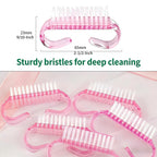 Assorted colors of Yofan fingernail cleaning brushes