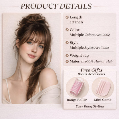 Secure BB clips on the underside of the dark brown hair extension