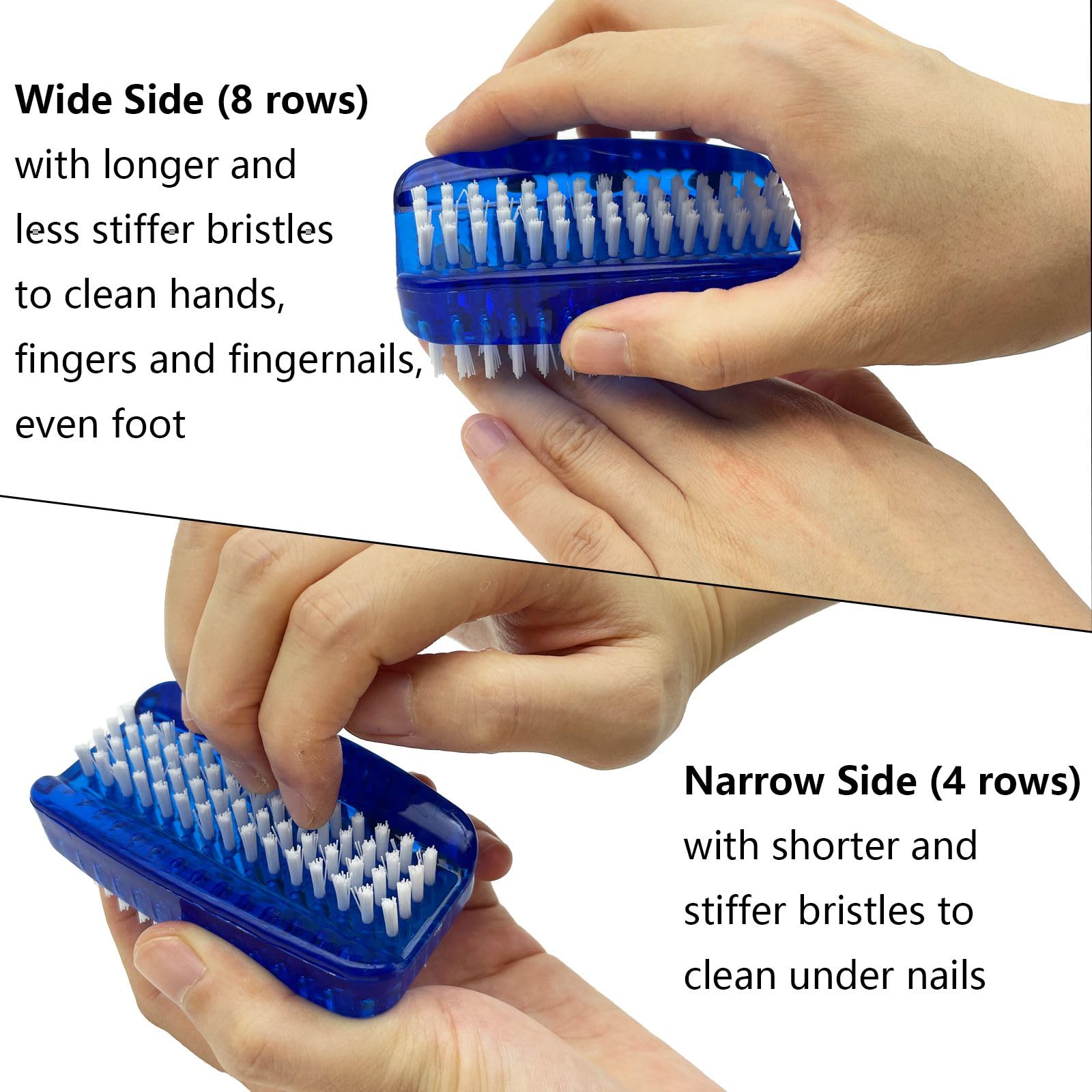 GKETN heavy duty pedicure and manicure nail scrubber pack of two
