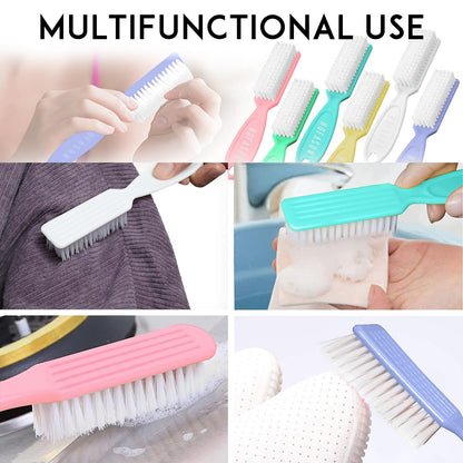 Group of 6 Hofason nail brushes arranged in a decorative display