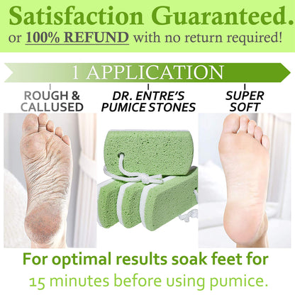 Top down view of Dr. Entre's green and white pedicure tools