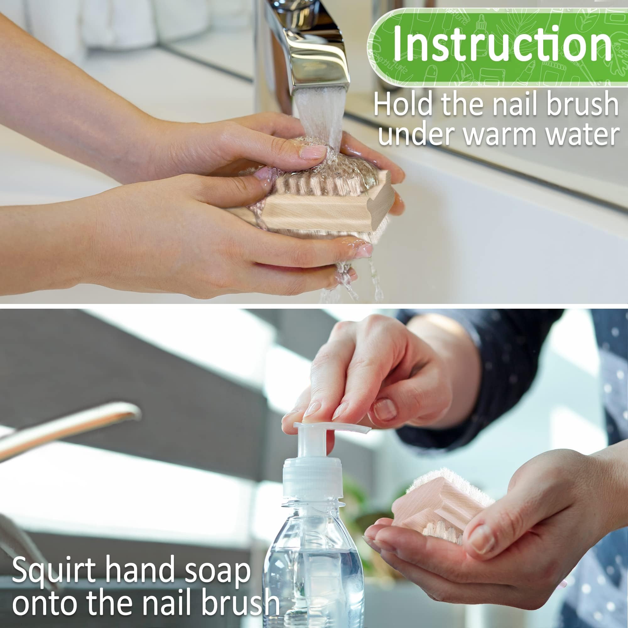 Konex mechanic hand brush highlighting the ergonomically contoured non slip molded grip