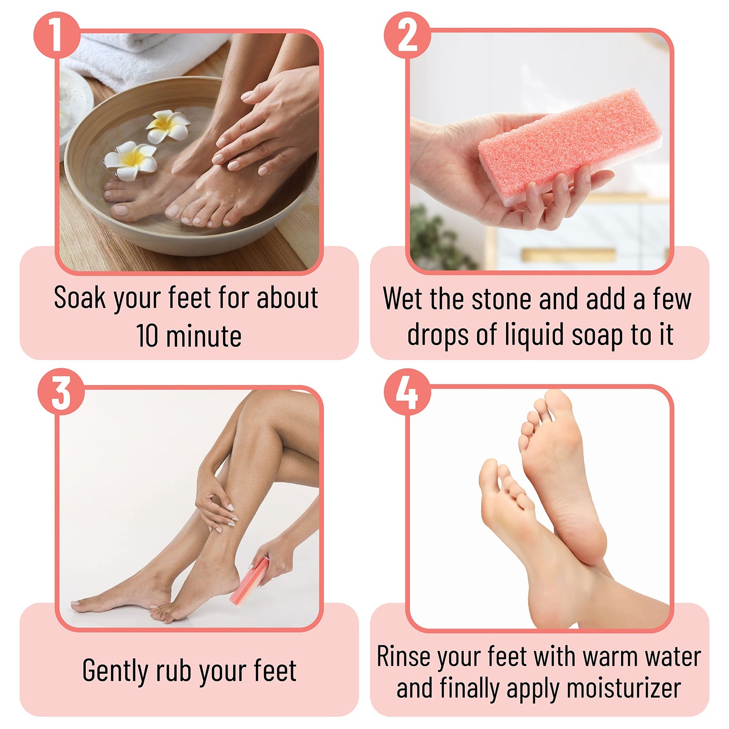 Slick Solutions pumice stone removing dead skin on feet