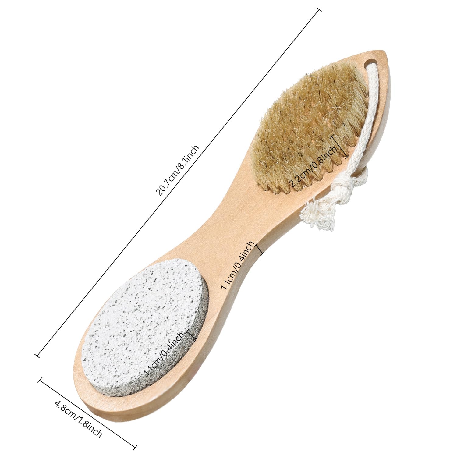 Pedicure tool bristles for cleaning nails