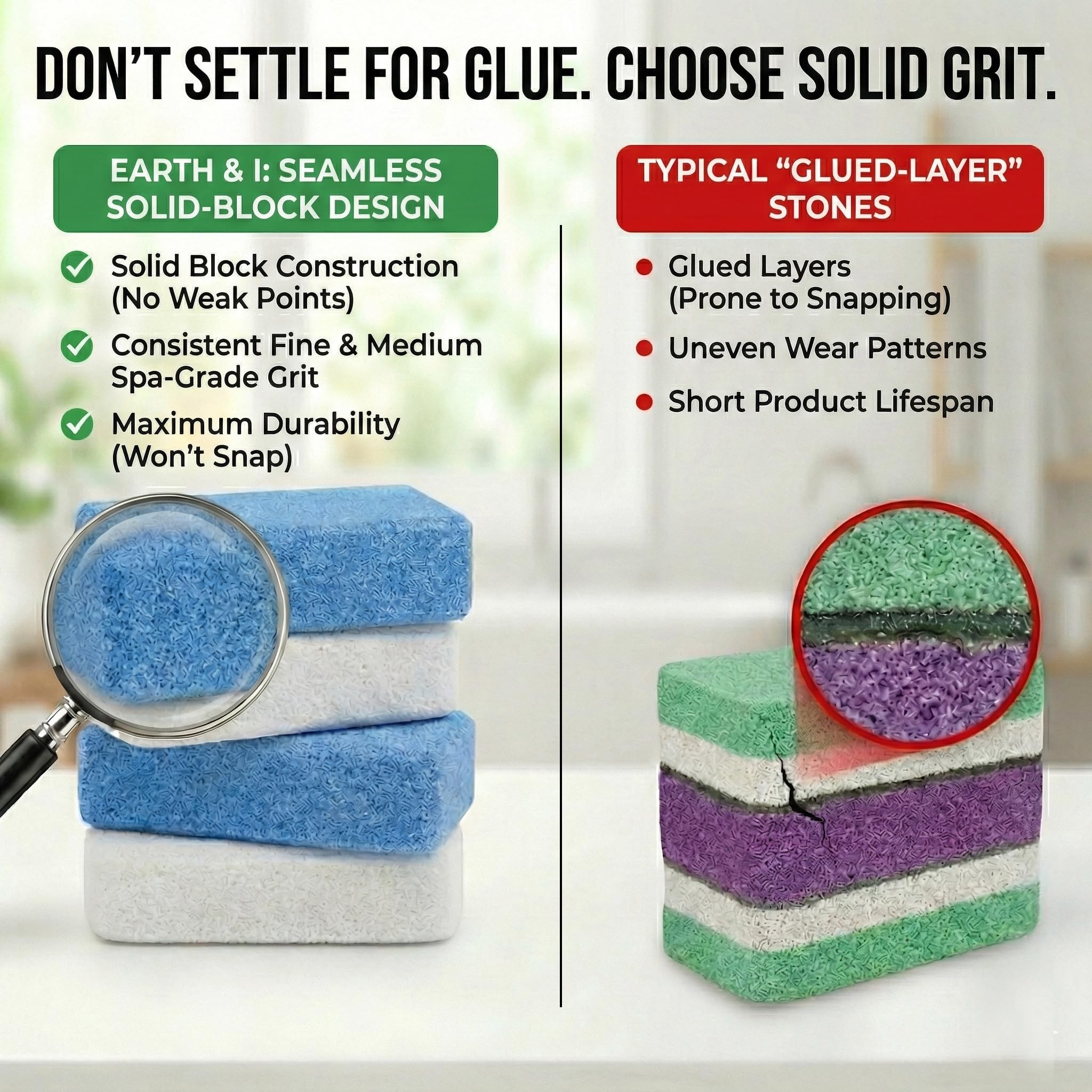 Earth And I foot scrubber for callus removal