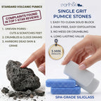 Durable glass pumice stones for professional pedicure