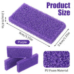 Close up of purple synthetic exfoliating foot stone