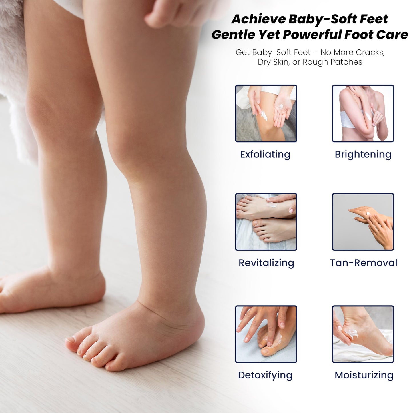 Professional pedicure at home with Foot Cure scrub