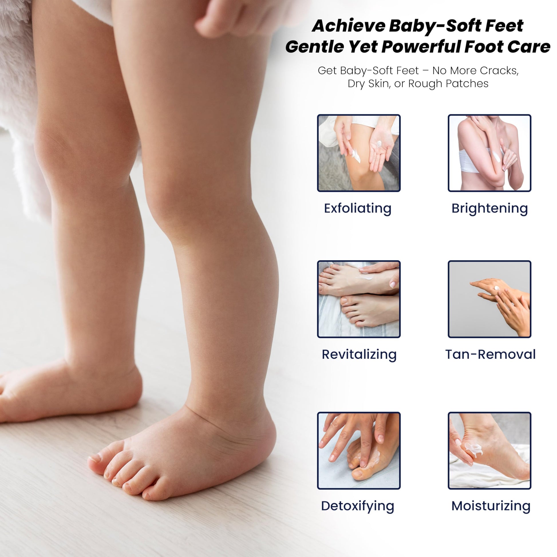 Professional pedicure at home with Foot Cure scrub