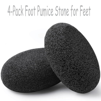 Close up view of porous black lava rock texture for pedicure