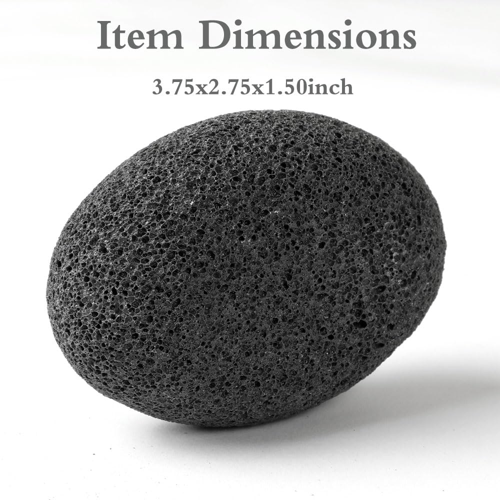 Borogo pumice stone held in hand demonstrating comfortable grip