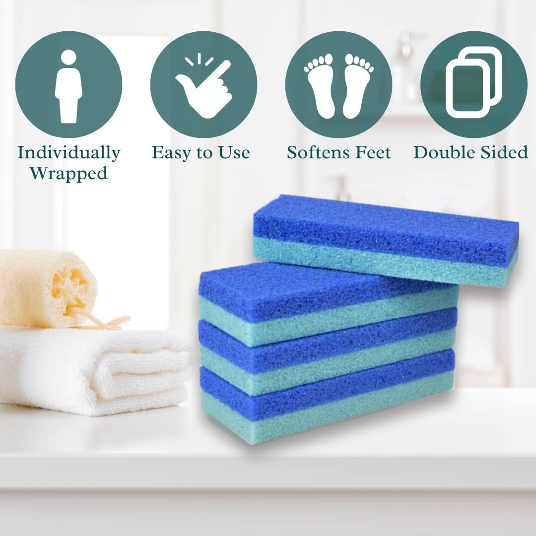 Close up of coarse and fine side of Mantello foot scrubber