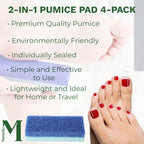Blue Mantello pumice stones arranged for pedicure care