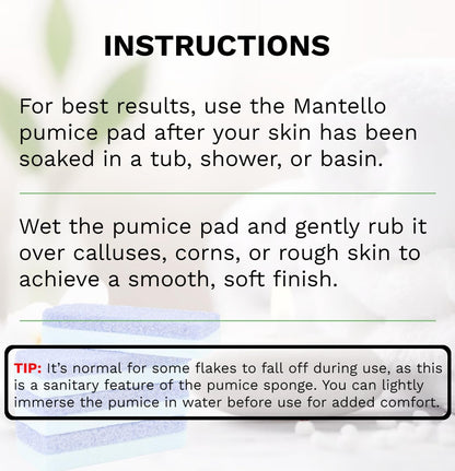 Woman using Mantello pumice stone on heel in shower