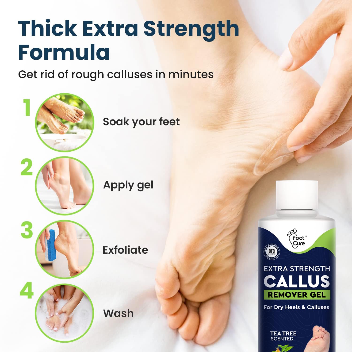 Foot Cure professional callus remover gel for cracked heels