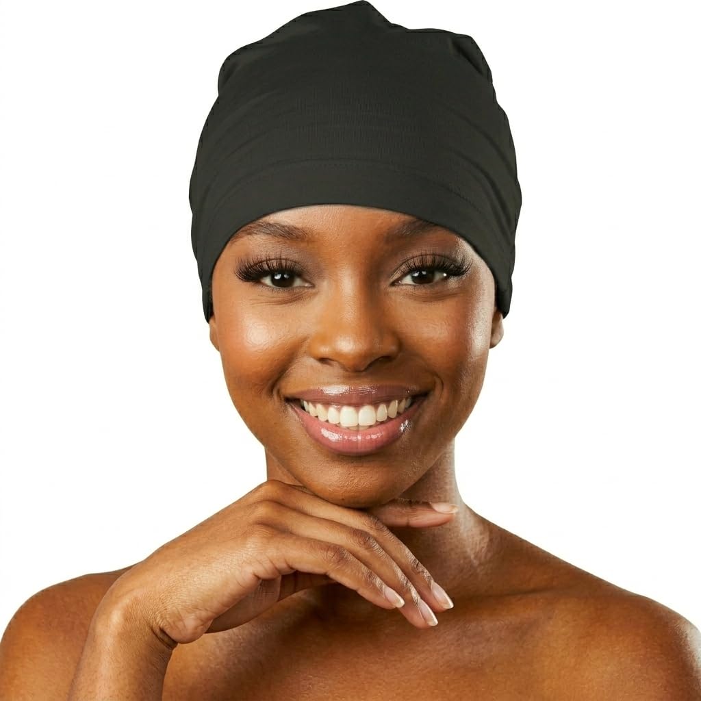 Side profile of Donna Collection women's hair cap