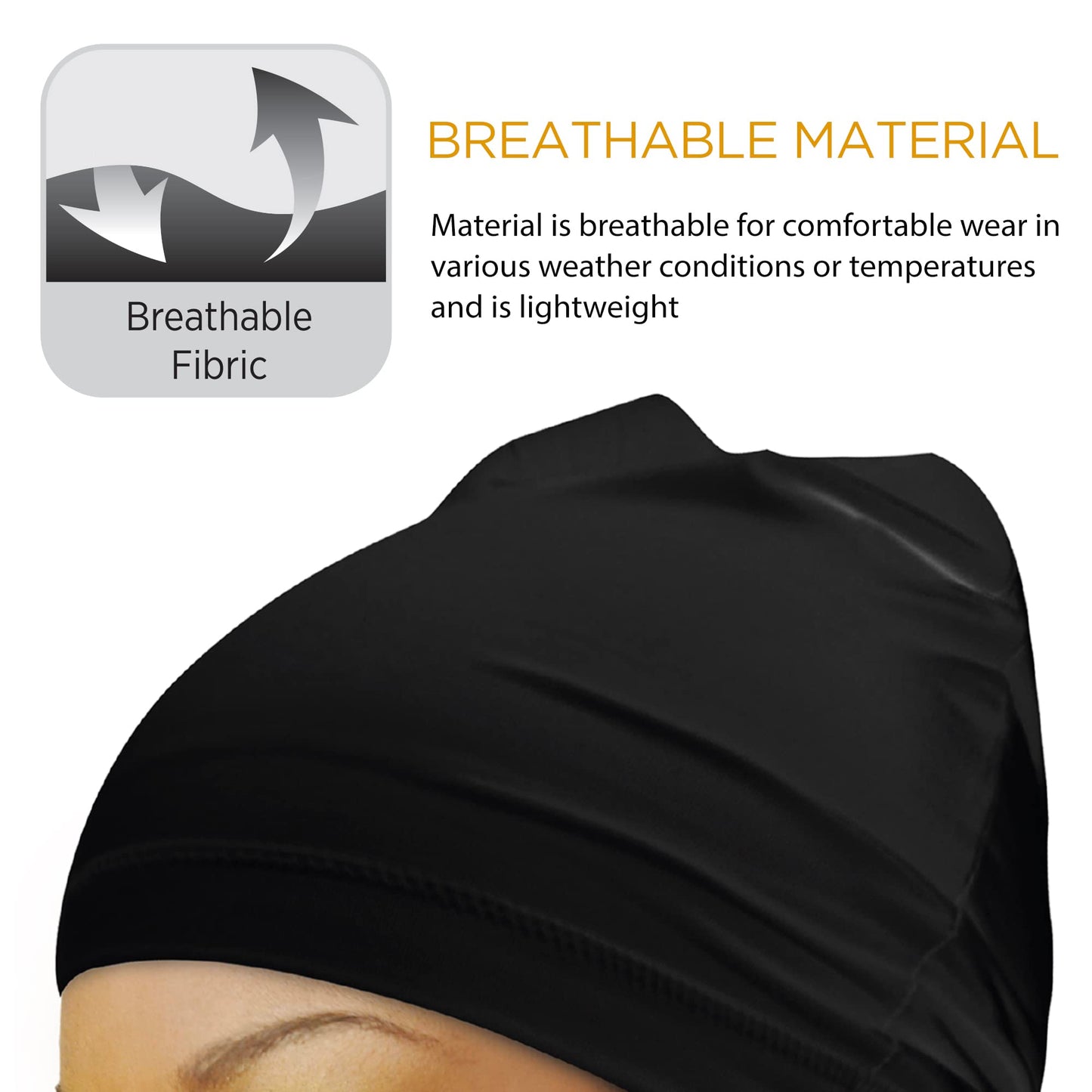 Donna Collection spandex cap for secure hair fit
