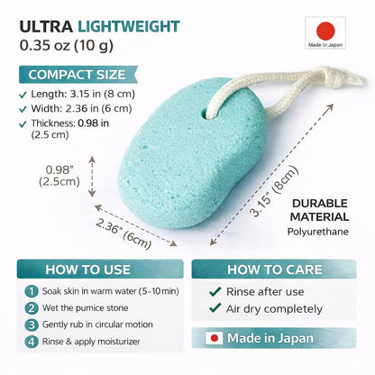 Side profile of Japanese tourmaline blended exfoliating scrubber