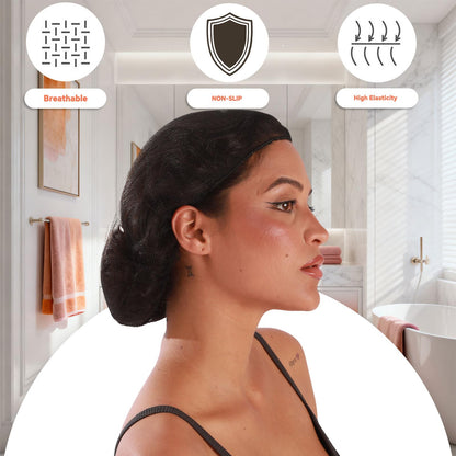 Top view of elasticated wig cap showing durable construction