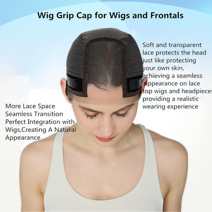 Side profile of Xiushumyi wig cap with ear cutouts