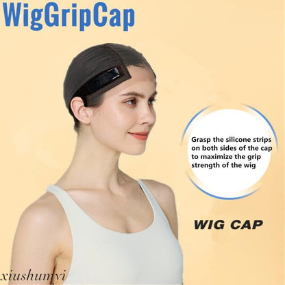 Brown Xiushumyi glueless wig cap for lace front wigs