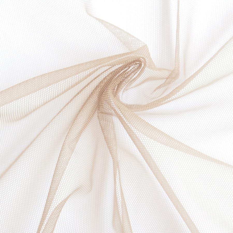 Beige Swiss lace net material for hairpiece repair