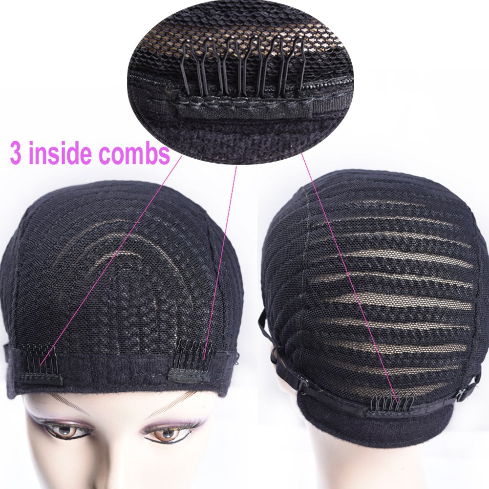 Refined Hair crochet cornrows cap stretchable fabric