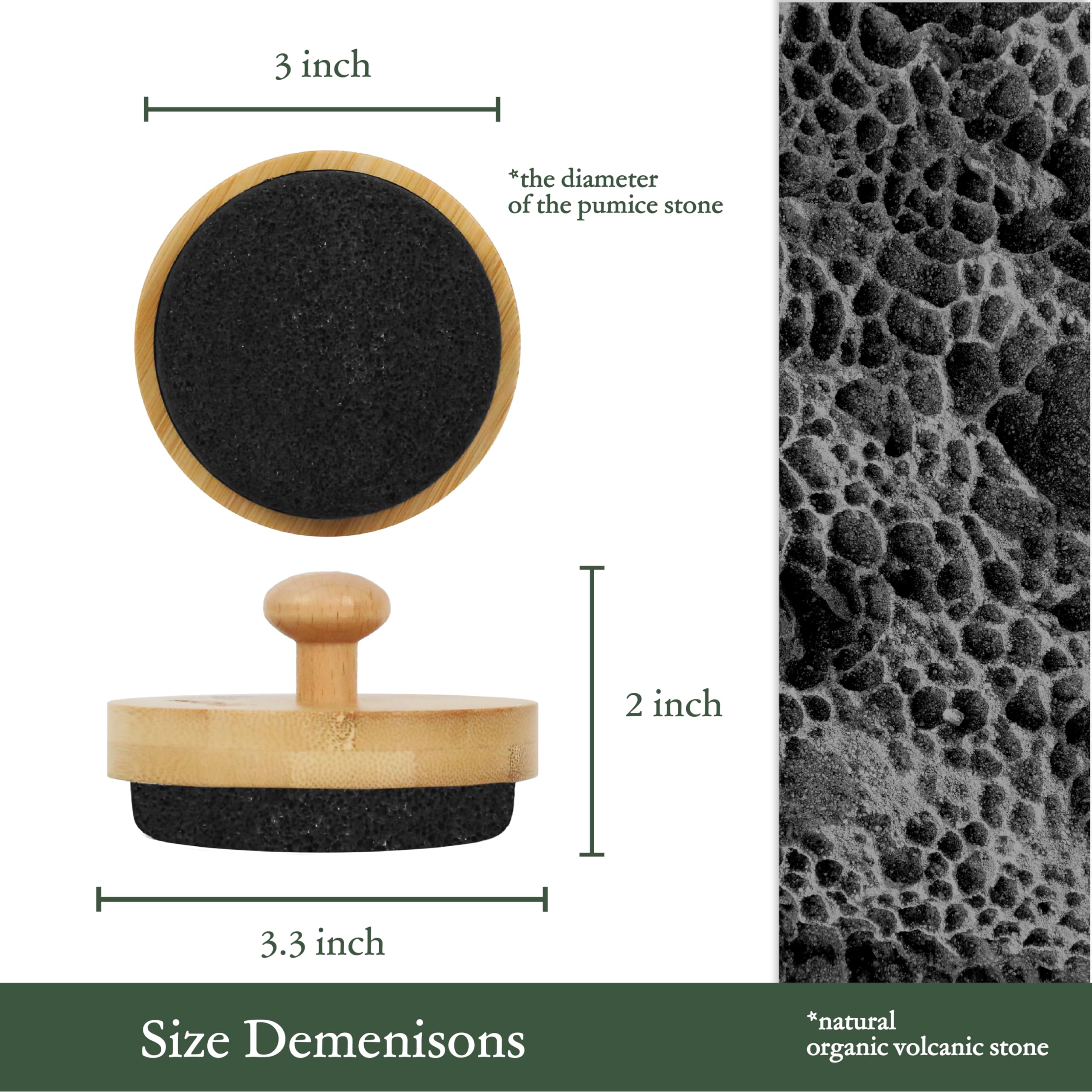 Top view of premium pumice foot file for pedicure