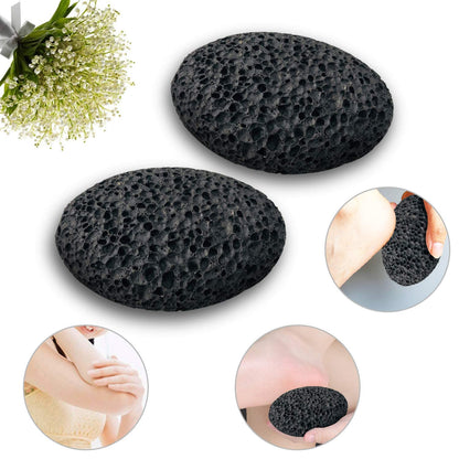 Dicobee pumice stone placed in wooden bath tray