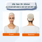 Adjustable closure detail on Lucicass wig grip cap