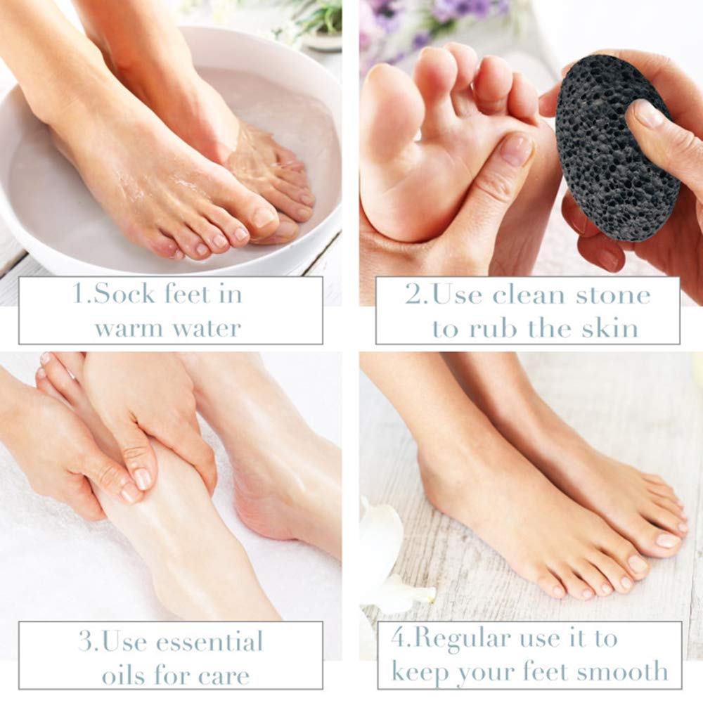 Dicobee natural pedicure stone set in premium packaging