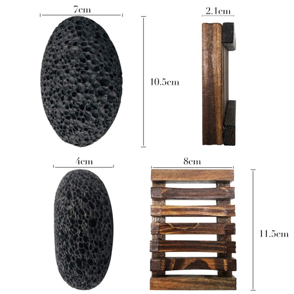 Side view of Dicobee volcanic rock scrubber tool