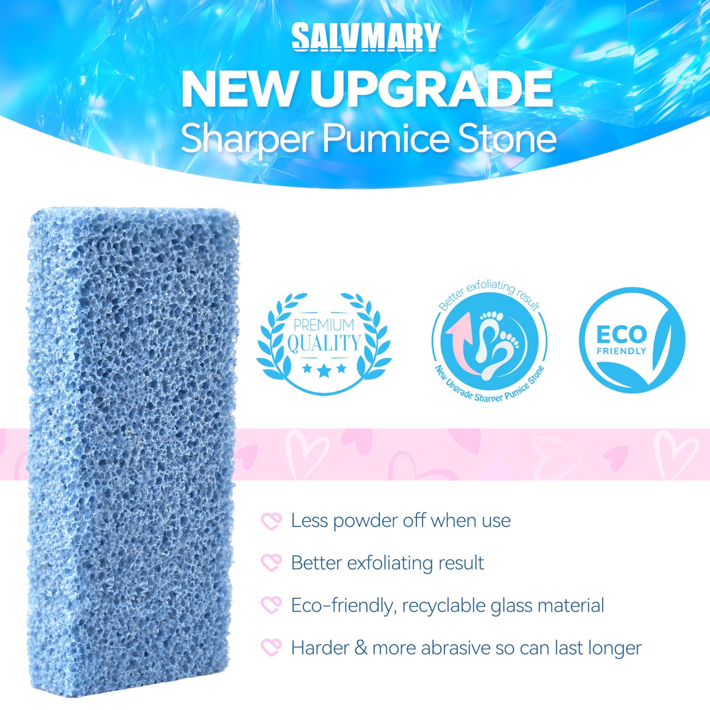 Top view of blue Salvmary professional salon pedicure tools